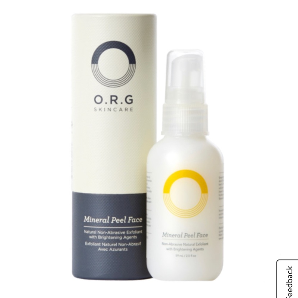 ORG skincare mineral peel face